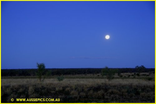 Full Moon. Just out of Blackall.