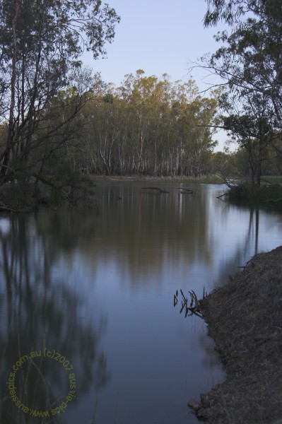 Into the Murray at dusk