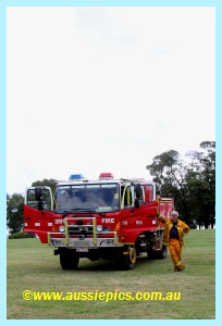 Bruce and the Drouin West Fire Brigade Tanker