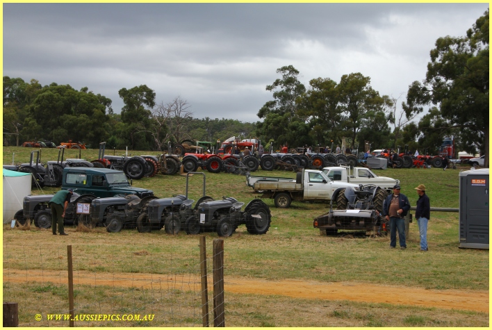 Historic Tractors on display at Nyora